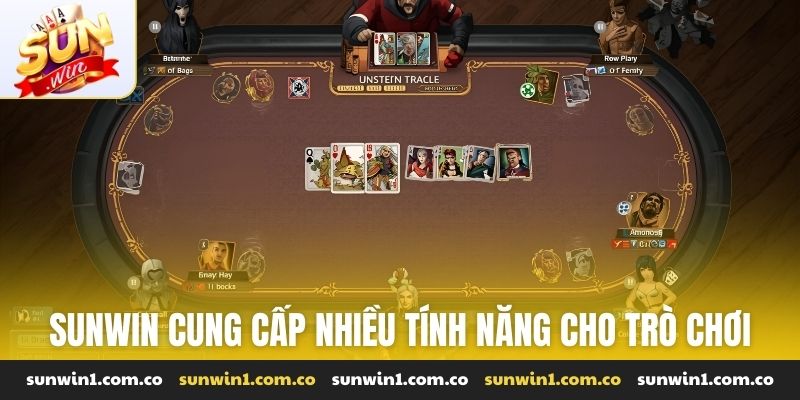 Sunwin cung cấp nhiều tính năng cho trò chơi